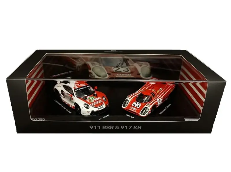 1:43 1970 24H Le Mans Twin Set -- 1970 Winner Porsche 917K/2020 911 -- Spark 1
