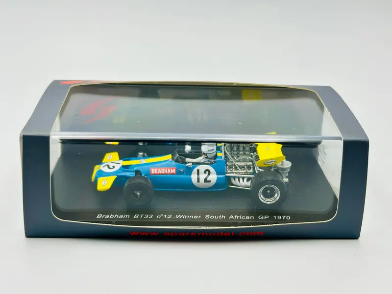1:43 1970 Jack Brabham -- South African Gp Winner Brabham Bt33 -- Spark F1 S3508 1