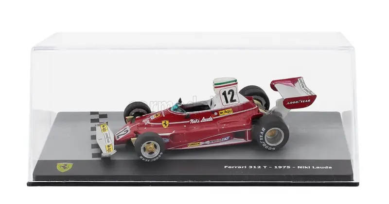 1:43 1975 Niki Lauda -- World Champion -- #12 Ferrari 312 T -- Atlas/Edicola F1 1