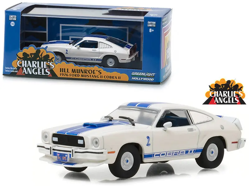 1:43 1976 Ford Mustang Cobra Ii -- White "Charlie's Angels" -- Greenlight 1