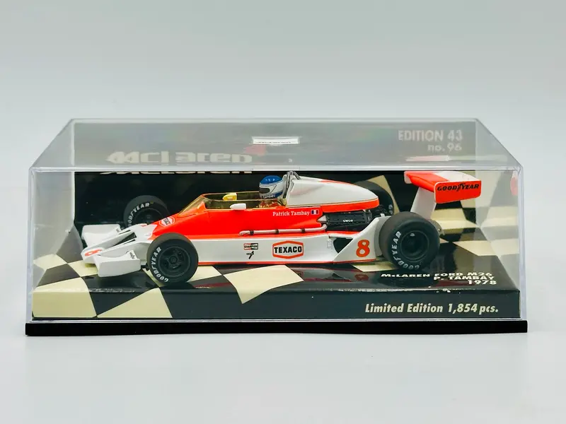 1:43 1978 Patrick Tambay -- #8 Mclaren Ford M26 -- Minichamps F1 1