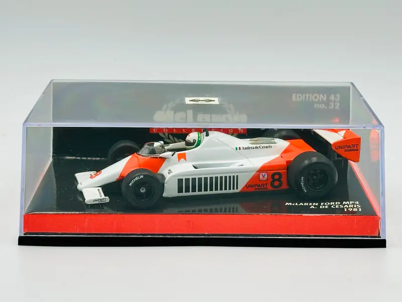 1:43 1981 Andrea De Cesaris -- #8 Mclaren Ford Mp4 -- Minichamps F1 1