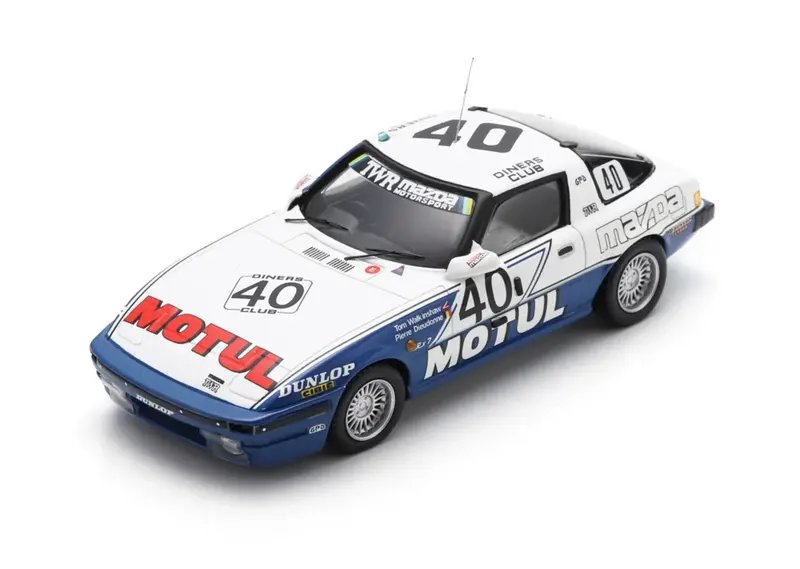 1:43 1981 Spa 24H Winner -- #40 Mazda Rx7 (Fb) -- Spark 43Spa1981 1