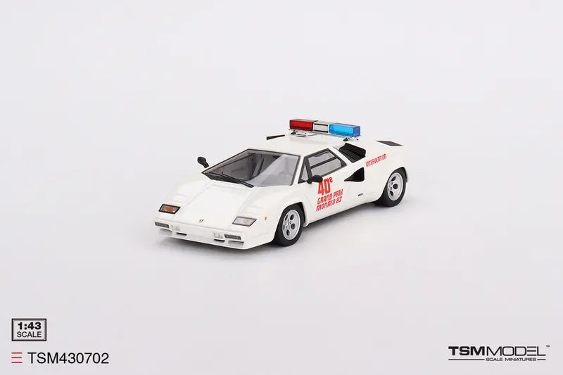 1:43 1982 Monaco Gp Safety Car White -- Lamborghini Countach -- Tsm-Model 1