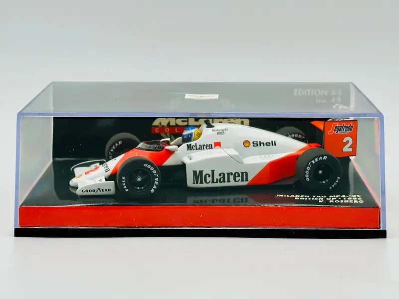 1:43 1986 Keke Rosberg -- British Gp -- Mclaren Tag Mp4/2C -- Minichamps F1 1