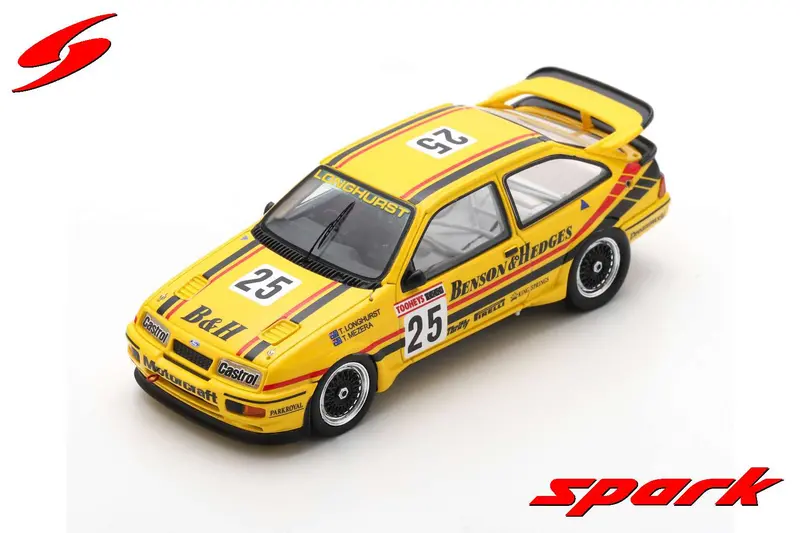 1:43 1988 Bathurst Winner -- #25 Ford Sierra Rs500 -- Longhurst/Mezera -- Spark 1