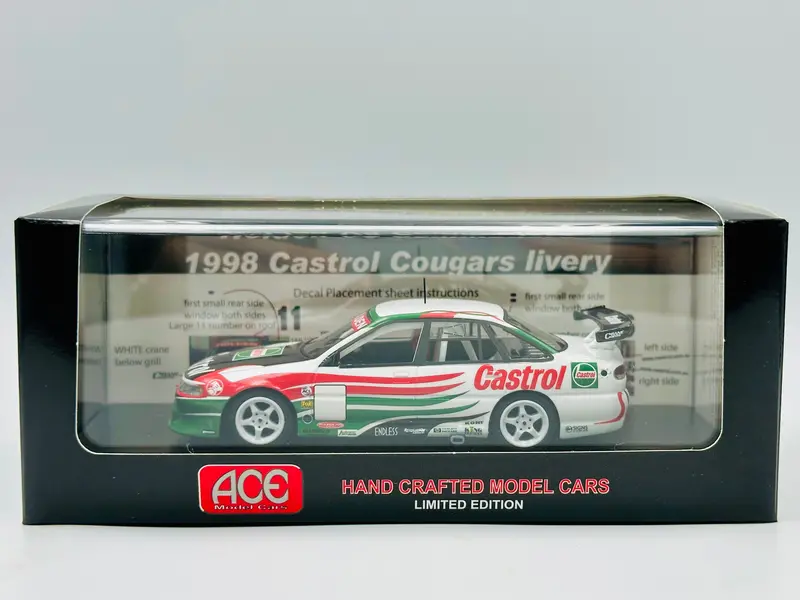 1:43 1998 Castrol Cougars Livery -- Holden Vs Commodore -- 2025 Expo -- Ace Models 1
