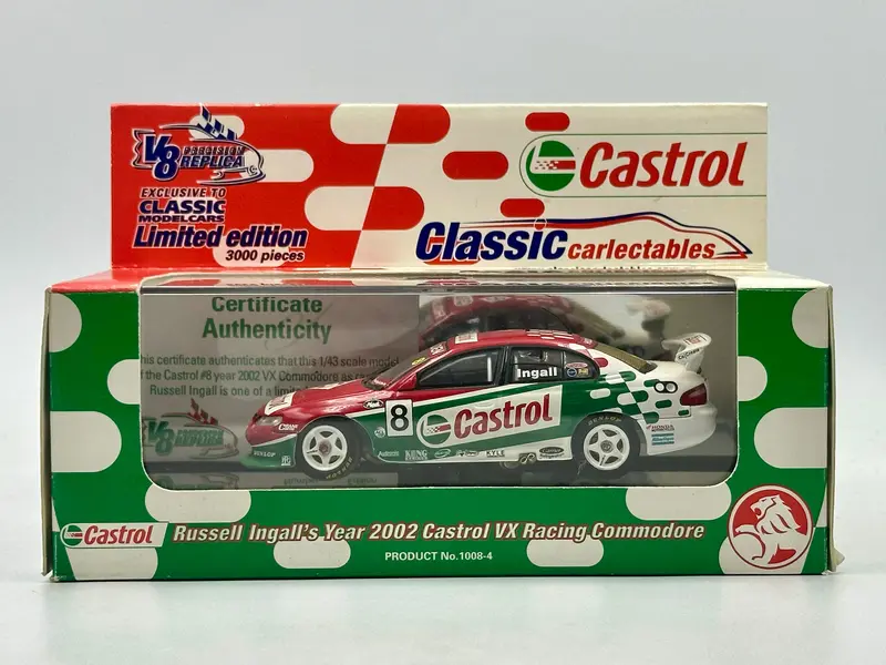 1:43 2002 Russell Ingall -- #8 Holden Vx Commodore -- Classic Carlectables 1