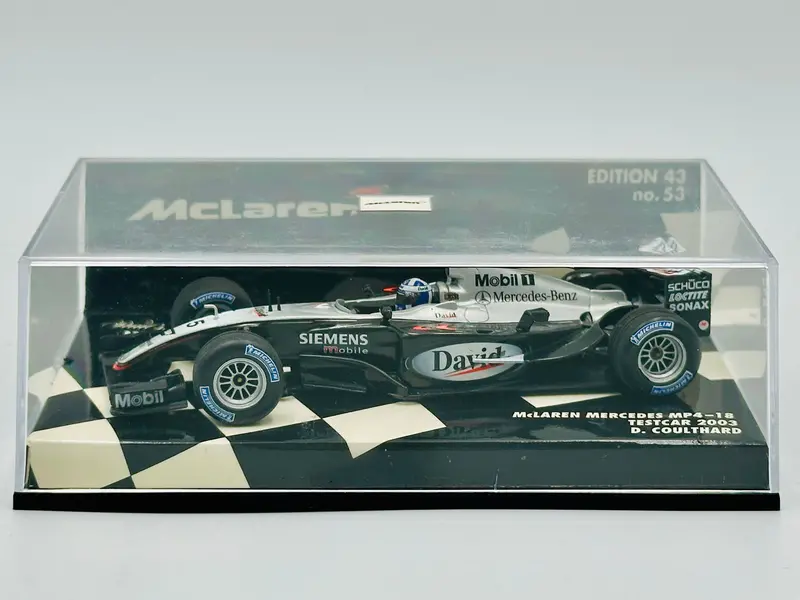 1:43 2003 David Coulthard -- Test Car -- #5 Mclaren Mp4-18 -- Minichamps F1 1