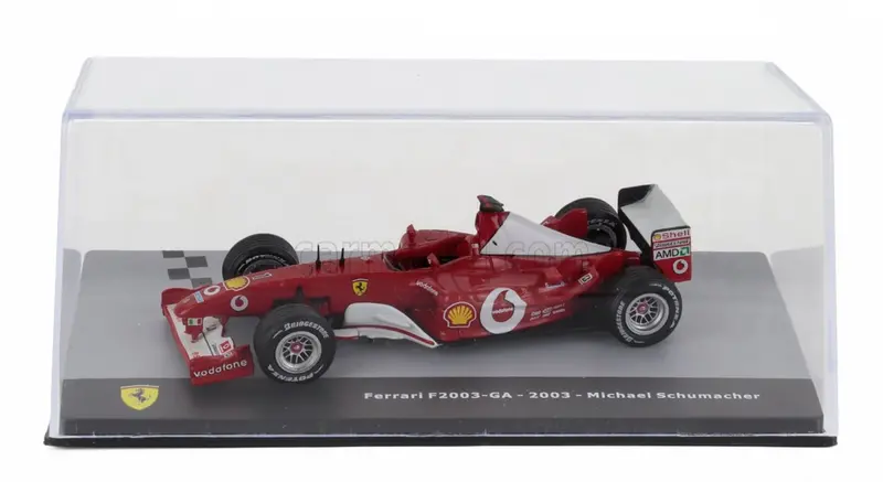 1:43 2003 Michael Schumacher -- World Champion -- #1 Ferrari -- Atlas/Edicola F1 1