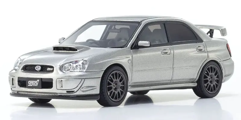 1:43 2004 Subaru Impreza S203 Wrx Sti -- Grey -- Kyosho 1