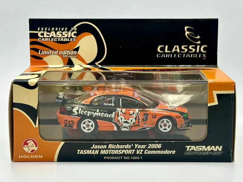 1:43 2006 Jason Richards -- #3 Holden Vz Commodore -- Classic Carlectables 1