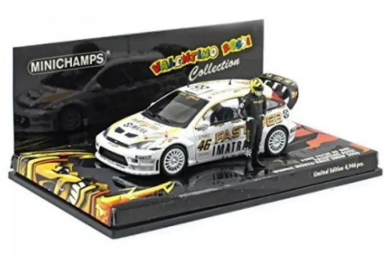 1:43 2006 Valentino Rossi -- #46 Ford Focus Rs Wrc07 -- Minichamps 1