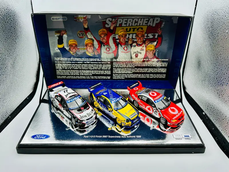 1:43 2007 Bathurst 1000 1-2-3 Set -- Ford 1-3 Finish -- Classic Carlectables 1