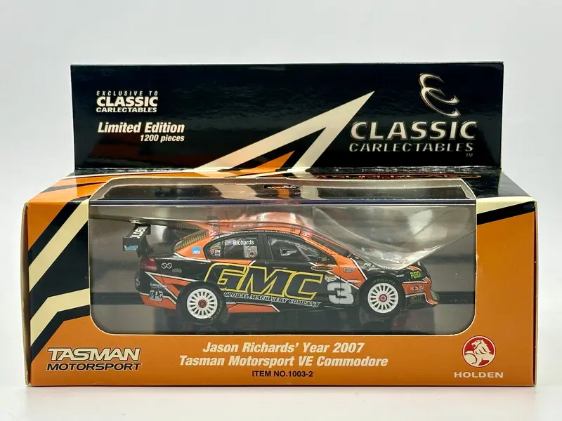 1:43 2007 Jason Richards -- #3 Holden Ve Commodore -- Classic Carlectables 1