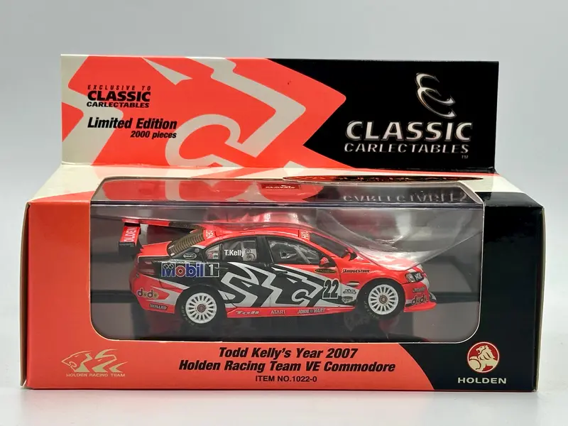 1:43 2007 Todd Kelly -- #22 Holden Ve Commodore Hrt -- Classic Carlectables 1
