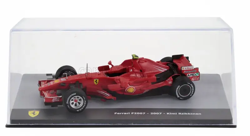 1:43 2007 World Champion Kimi Raikkonen -- #6 Ferrari F2007 -- Atlas/Edicola F1 1
