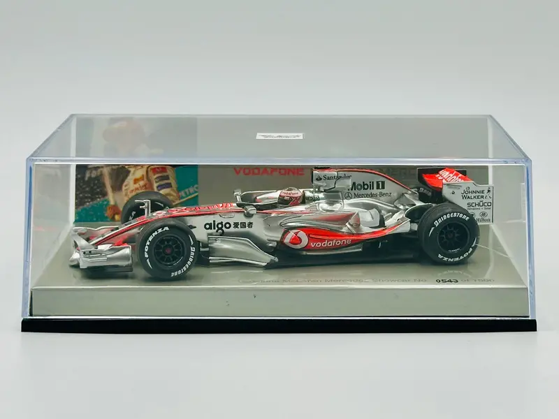 1:43 2008 Heikki Kovalainen -- #23 Mclaren Mercedes Showcar -- Minichamps F1 1