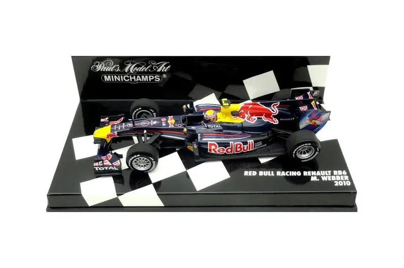 1:43 2010 Mark Webber -- Red Bull Rb6 -- Minichamps F1 1