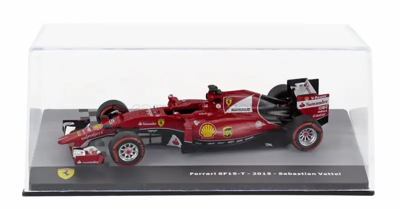 1:43 2015 Sebastian Vettel -- #5 Ferrari Sf15-T -- Atlas/Edicola F1 1