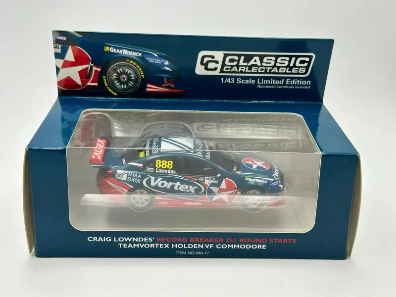 1:43 2016 Craig Lowndes - Record Breaker 251 Round Starts - Classic Carlectables 1