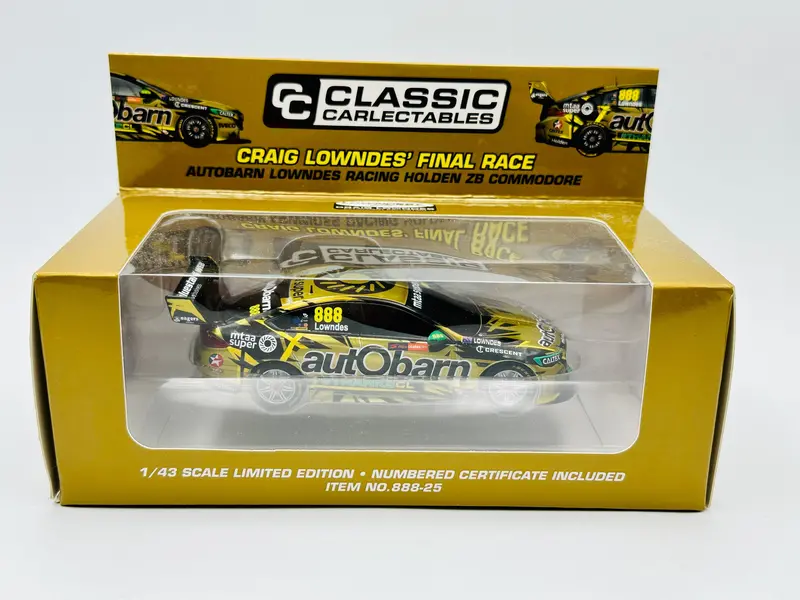 1:43 2018 Craig Lowndes -- Gold Final Race Livery -- Classic Carlectables 1