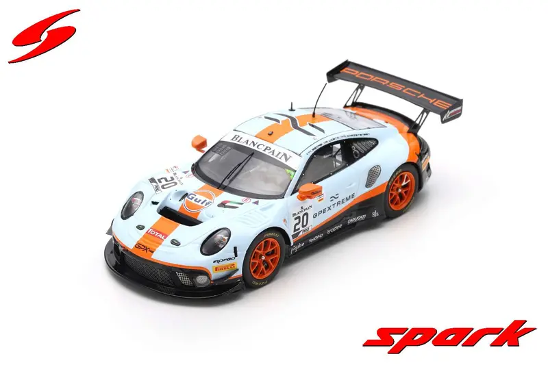 1:43 2019 Spa 24H Winner -- #20 Gulf Porsche 911 Gt3 R -- Spark 1