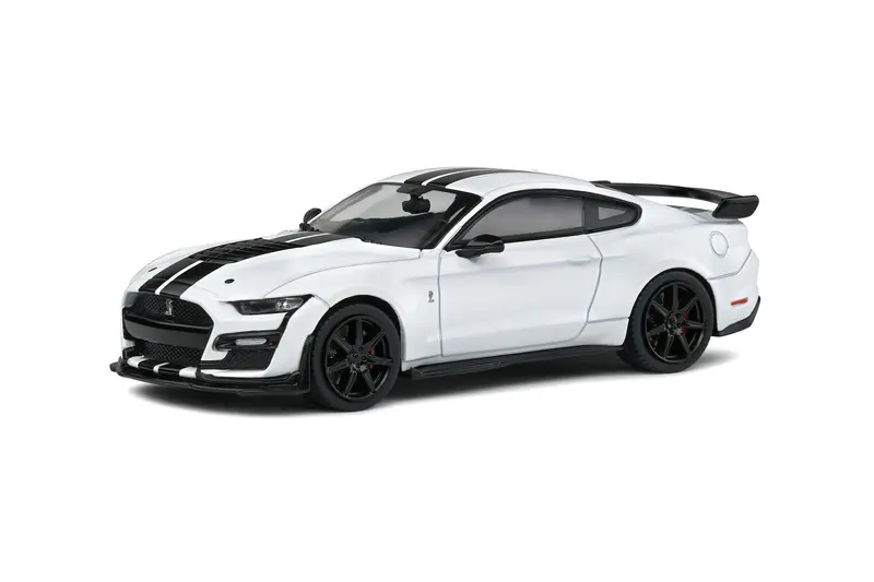 1:43 2020 Shelby Mustang Gt500 -- White W/Black Stripes -- Solido Ford 1