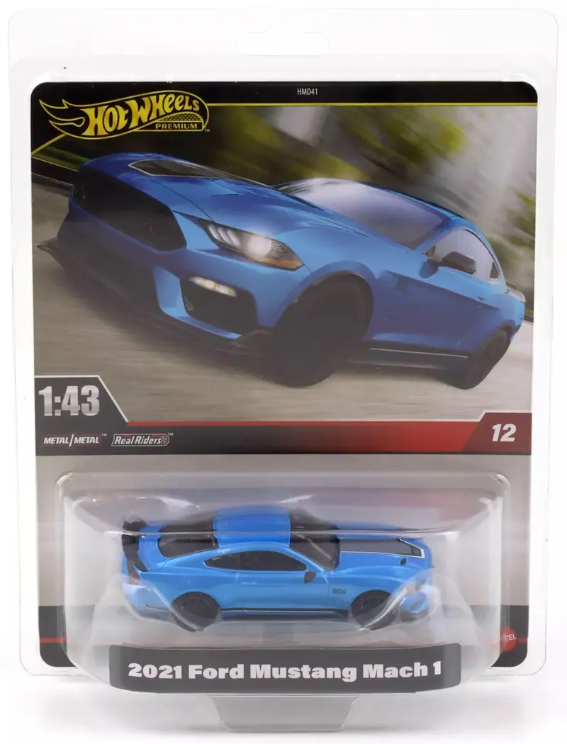 1:43 2021 Ford Mustang Mach 1 -- Blue -- Hot Wheels Hmd41-Hwt09 1