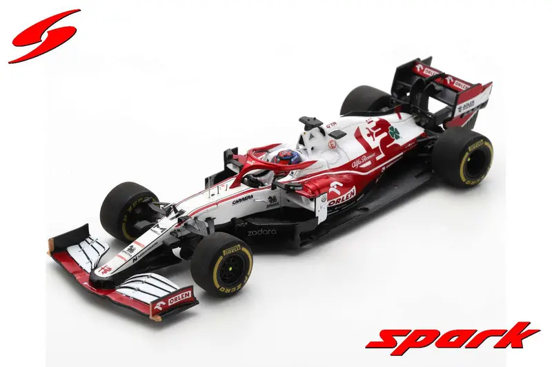 1:43 2021 Kimi Raikkonen -- Bahrain Gp -- #7 Alfa Romeo Racing C41 -- Spark F1 1