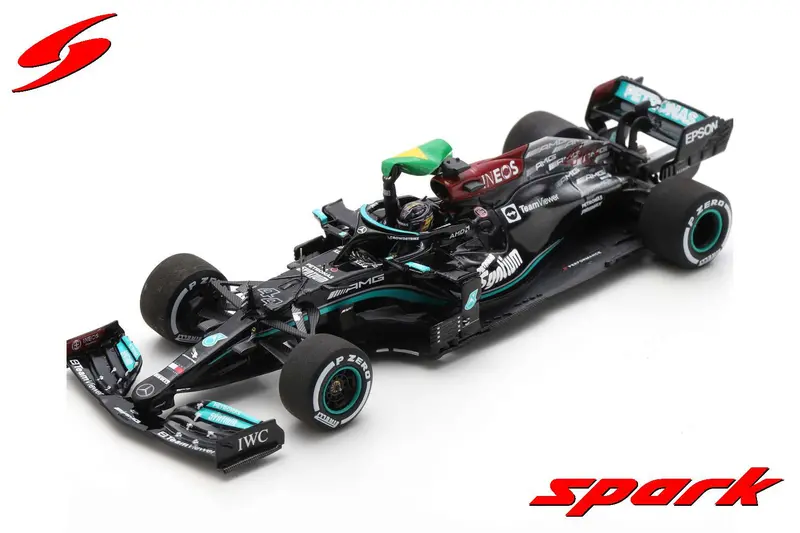 1:43 2021 Lewis Hamilton -- Brazilian Gp Winner -- #44 Mercedes W12 -- Spark F1 1