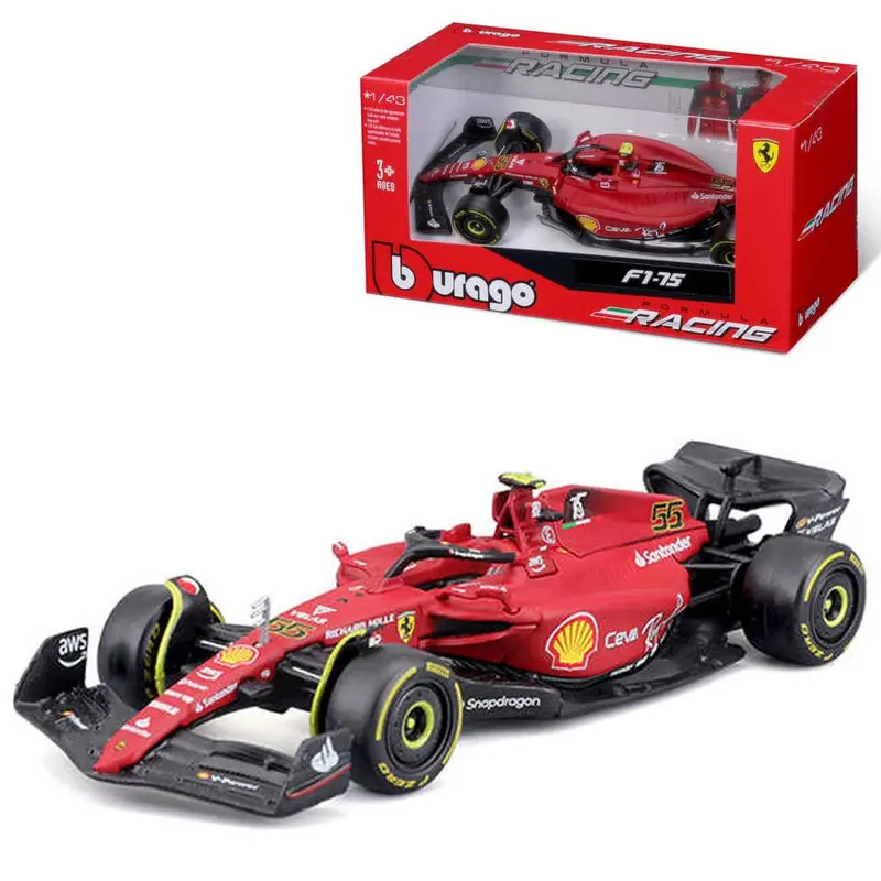 1:43 2022 Carlos Sainz -- #55 Ferrari F1-75 -- Bburago F1 1