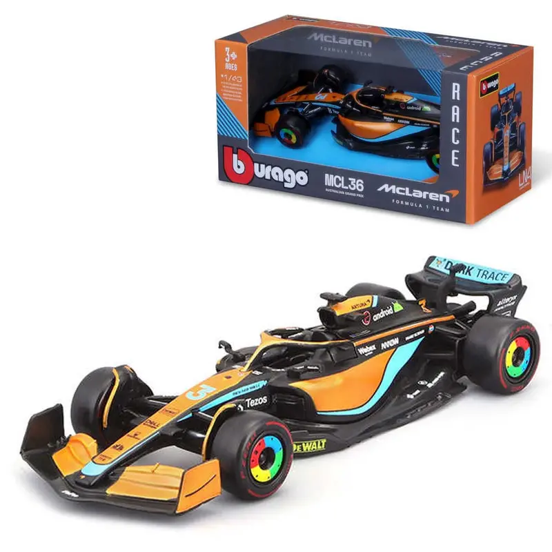 1:43 2022 Daniel Ricciardo -- #3 Mclaren Mcl36 -- Bburago F1 1