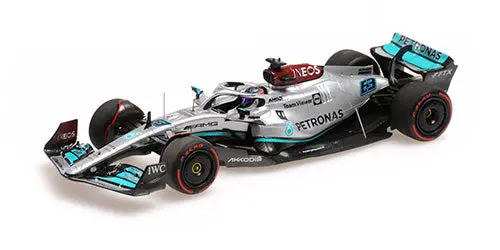 1:43 2022 George Russell -- Bahrain Gp -- Mercedes-Amg W13 E -- Minichamps F1 1