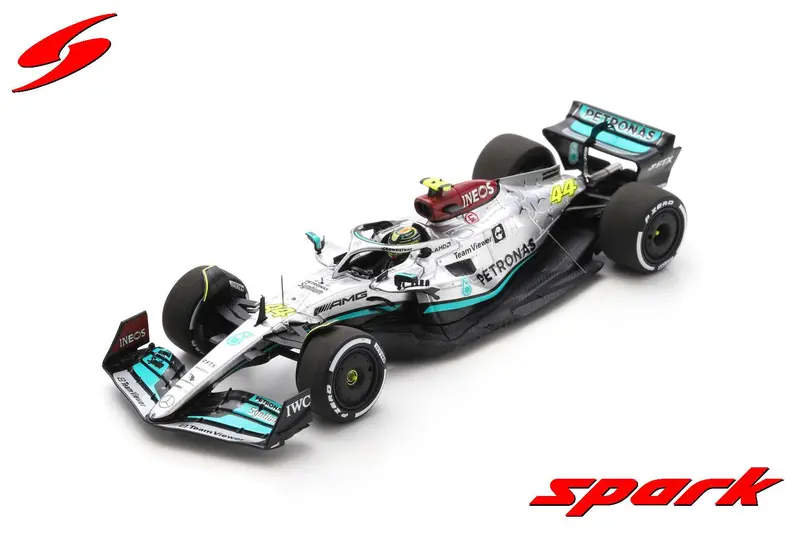 1:43 2022 Lewis Hamilton 300Th Gp -- French Gp 2Nd -- Mercedes W13 E -- Spark F1 1