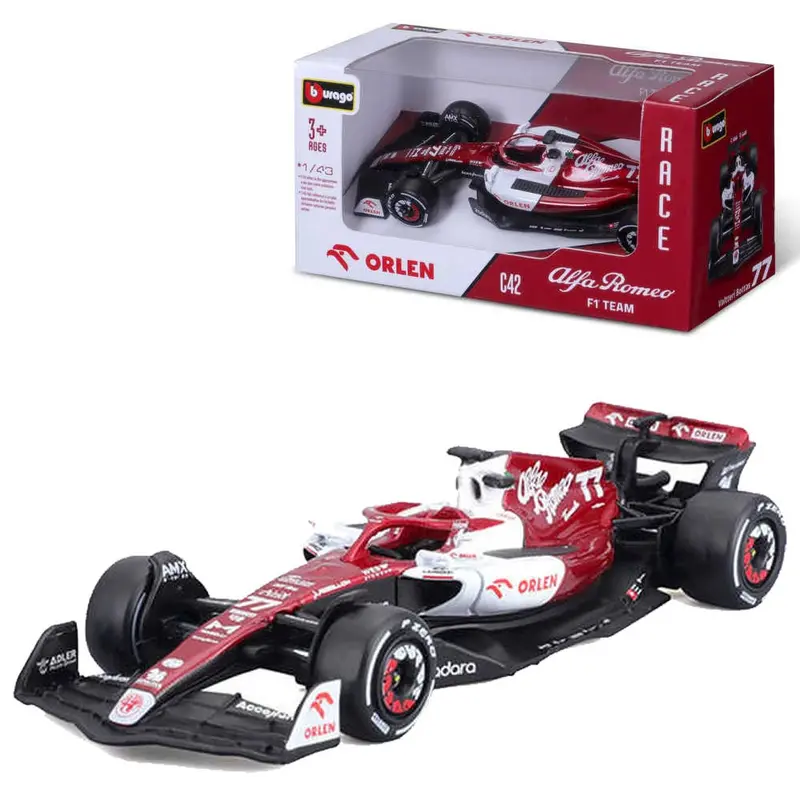 1:43 2022 Valterri Bottas -- #77 Alfa Romeo C42 -- Bburago F1 1