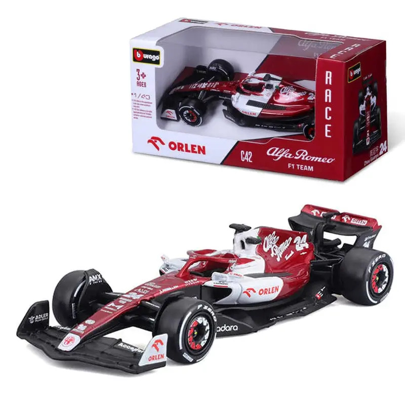 1:43 2022 Zhou Guanyu -- #24 Alfa Romeo C42 -- Bburago F1 1