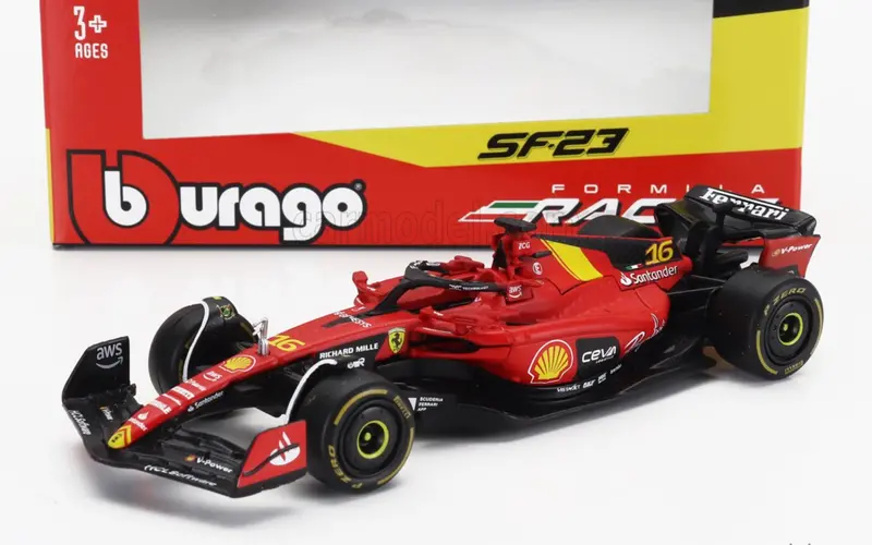 1:43 2023 Charles Leclerc -- Italian Gp -- #16 Ferrari Sf-23 -- Bburago F1 1