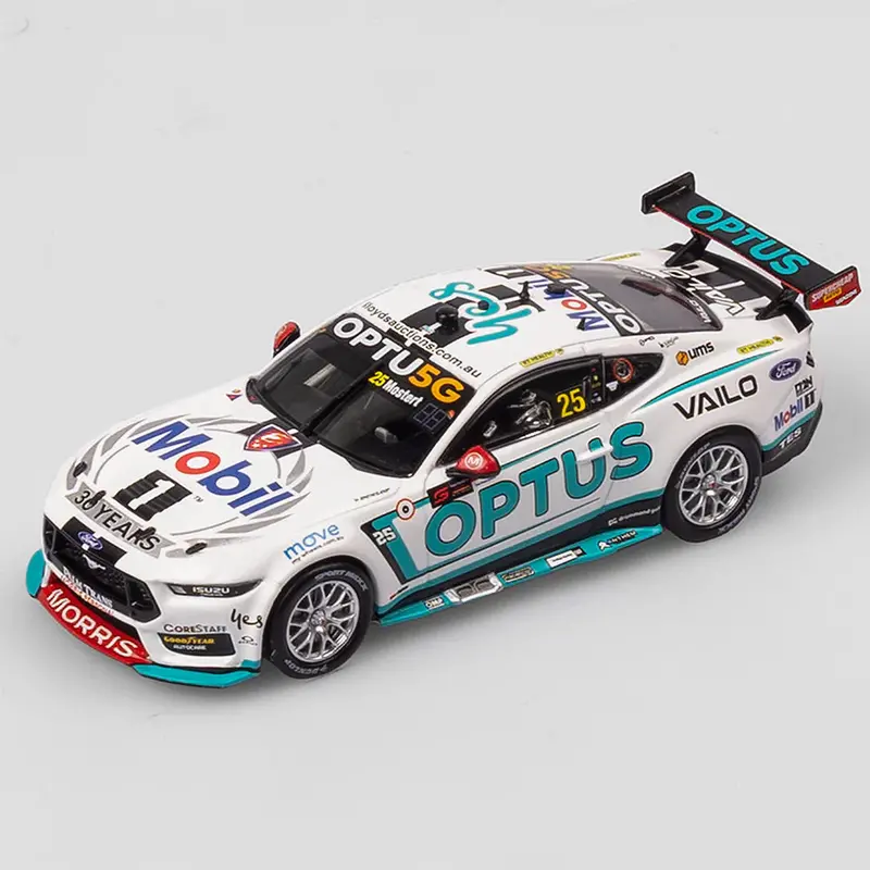 1:43 2023 Chaz Mostert -- #25 Optus Ford Mustang Gt -- Authentic Collectables 1
