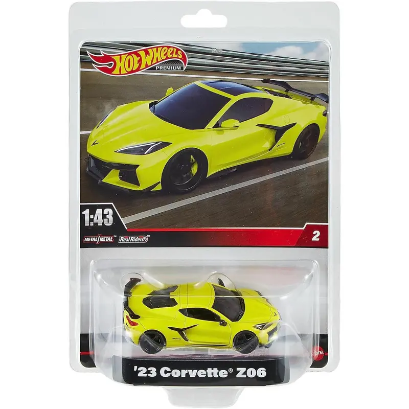 1:43 2023 Chevrolet Corvette Z06 -- Yellow -- Hot Wheels Hmd41-Hmd48 1