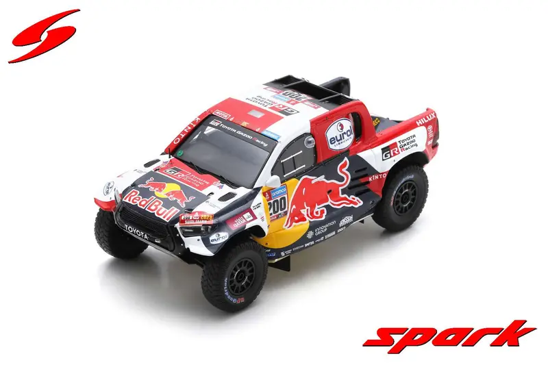 1:43 2023 Dakar Rally Winner -- #200 Red Bull Toyota Hilux -- Spark 1