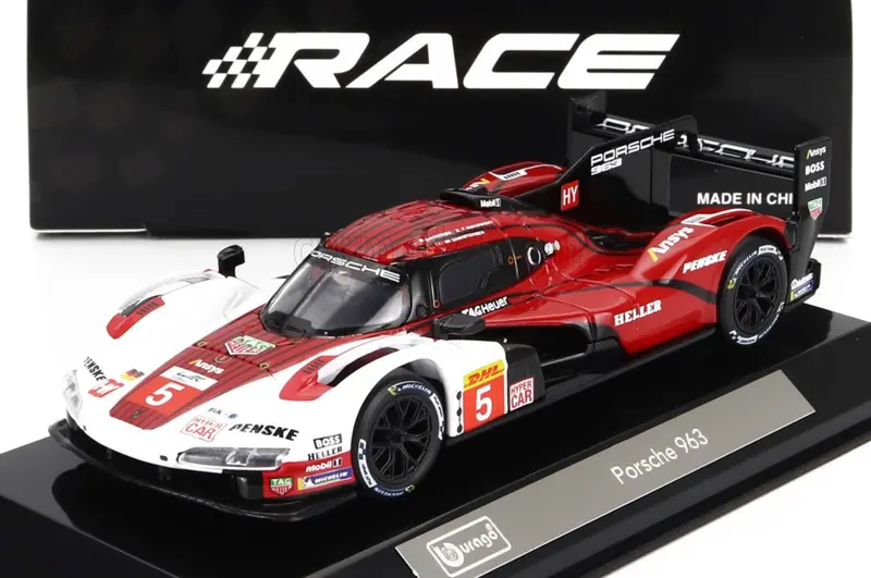 1:43 2023 Fia Endurance -- #5 Porsche 963 Penske Motorsport -- Bburago 1