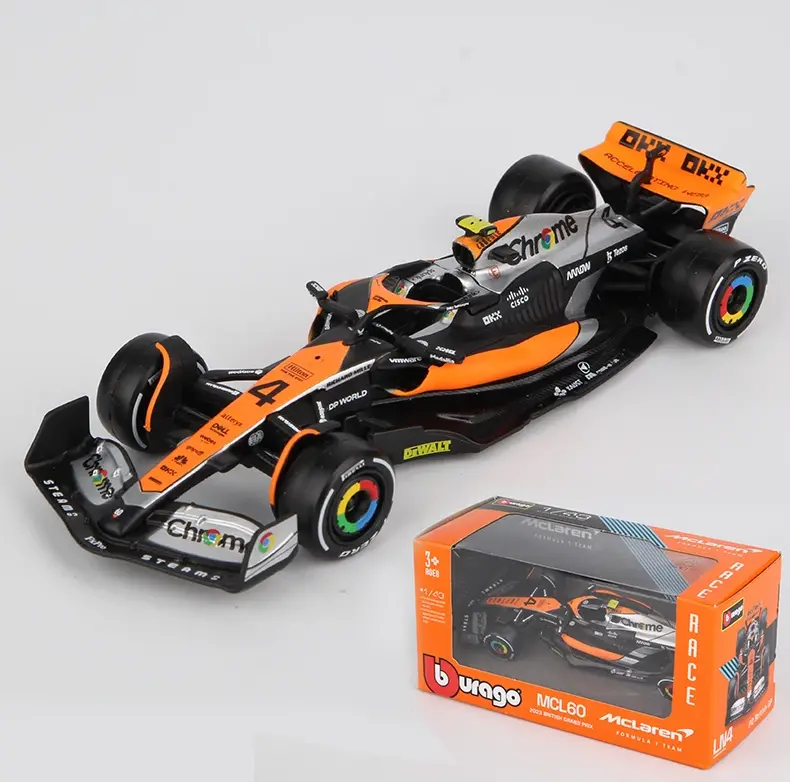 1:43 2023 Lando Norris -- British Gp -- #4 Mclaren Mcl60 -- Bburago F1 1