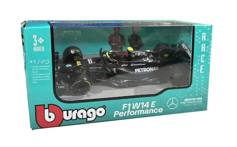 1:43 2023 Lewis Hamilton -- #44 W14e Mercedes-Amg Petronas -- Bburago F1 2