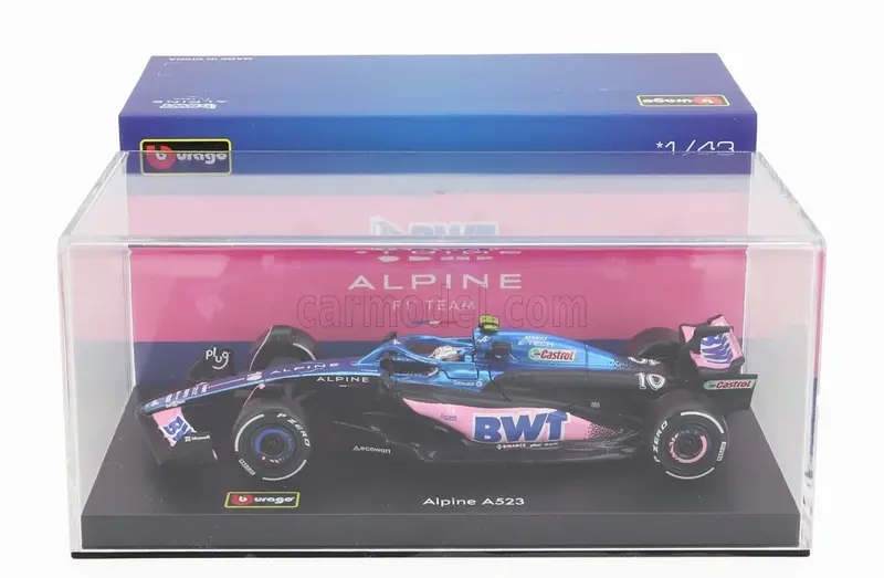 1:43 2023 Pierre Gasly -- #10 Alpine A523 -- Bburago Premium F1 1