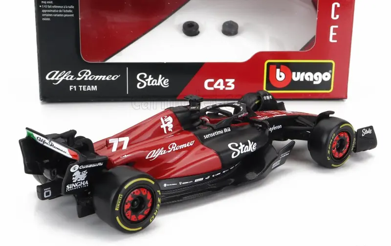 1:43 2023 Valterri Bottas -- #77 Alfa Romeo C43 -- Bburago F1 2