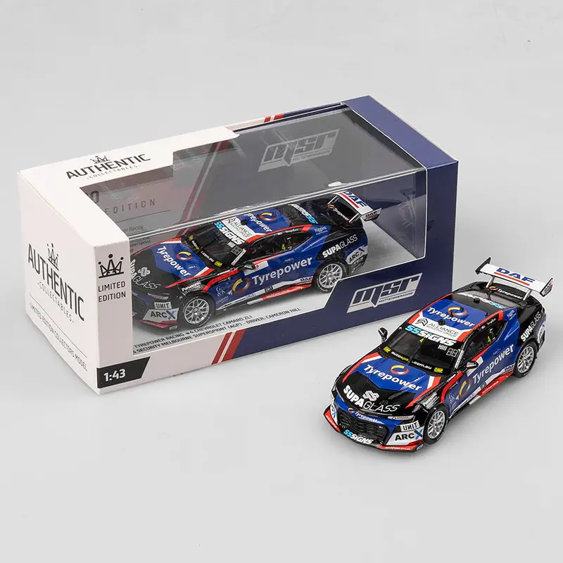 1:43 2024 Cameron Hill -- #4 Tyrepower Chevrolet Camaro Zl1 -- Authentic Collectables 1