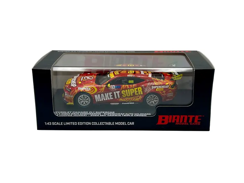 1:43 2024 Cooper Murray -- Darwin Indigenous Livery -- Supercheap Auto -- Biante 1
