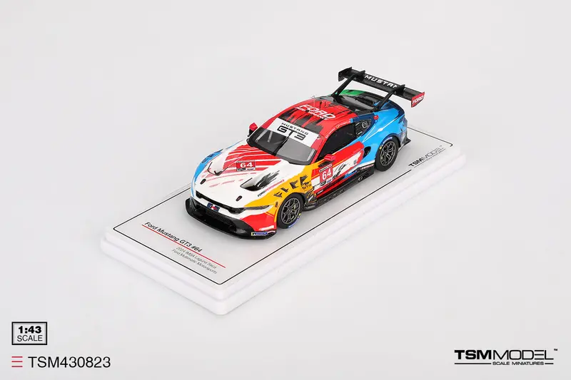 1:43 2024 Imsa Laguna Seca -- #64 Ford Mustang Gt3 -- Tsm-Model 1