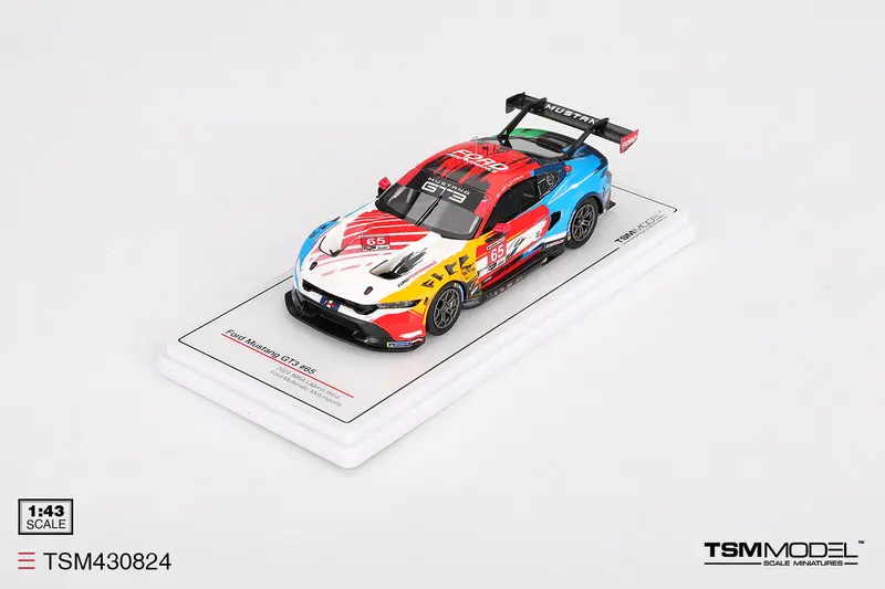 1:43 2024 Imsa Laguna Seca -- #65 Ford Mustang Gt3 -- Tsm-Model 1